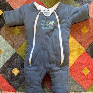 Baby Merlin's Magic Sleepsuit - Cozy Blue Footie